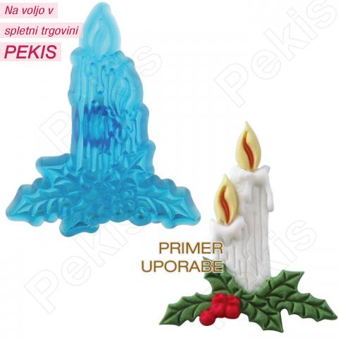 JEM modelček božična sveča 6,4 x 5,3 cm