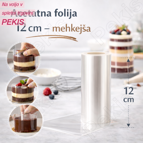 Acetatna folija (višina 12 cm) mehkejša