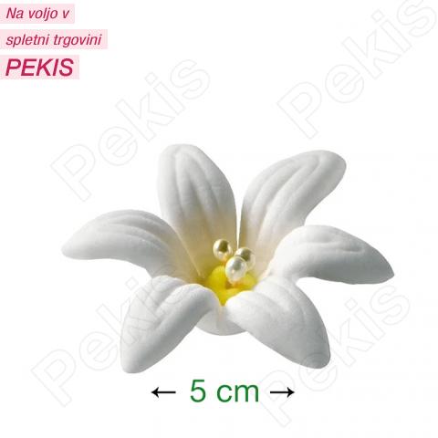 Bele sladkorne lilije (5cm) 4 kom