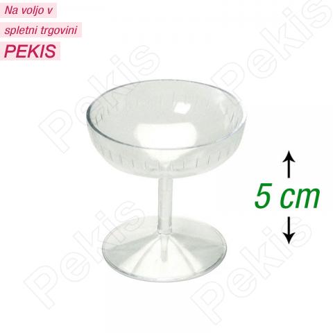 Manjši prozorni Kelih (5cm) za dekoracijo sladic Manjši prozorni Kelih (5cm) za dekoracijo sladic