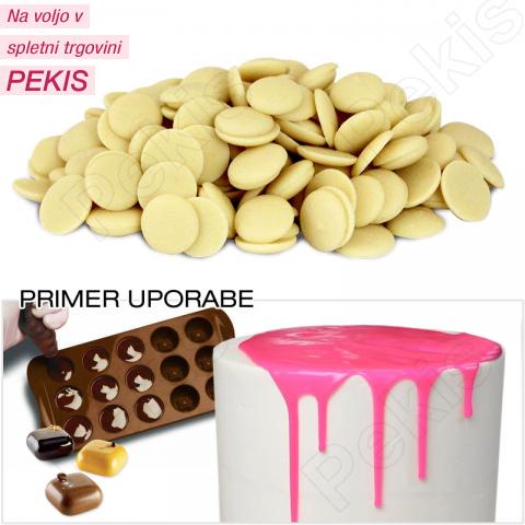 ICAM čokolada za topljenje - BELE ploščice 300g ICAM čokolada za topljenje - BELE ploščice 300g
