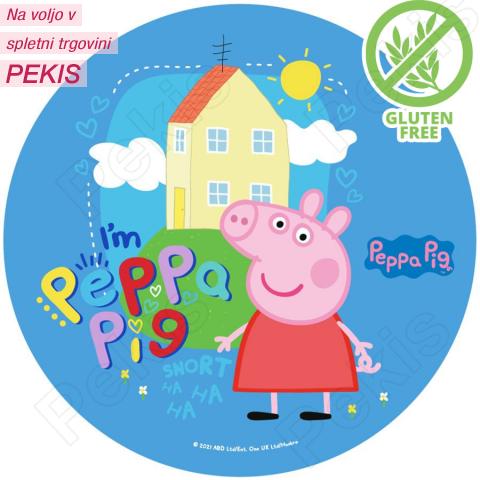 Sladkorna slika Pujsa Pepa, brez glutena Sladkorna slika Pujsa Pepa, brez glutena