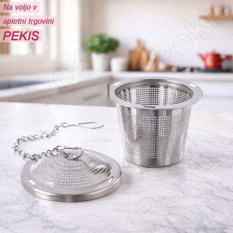 Cedilo za čaj 4,5 cm iz nerjavečega jekla za skodelice