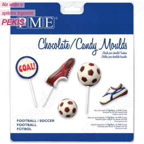 PME modelček za lizike ali čokoladke, nogomet