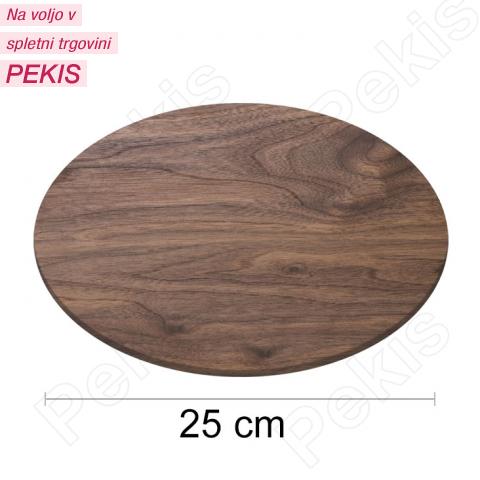 Trden podstavek za torte (učinek lesa) 25cm