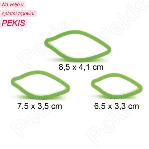 Modelčki za daljše listke, 3 delni, plastični Modelčki za daljše listke, 3 delni, plastični