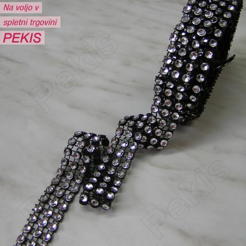 Diamantni trak (1m) Črn, 3 vrstični Diamantni trak (1m) Črn, 3 vrstični