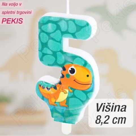 Svečka številka (5) Dinozaver