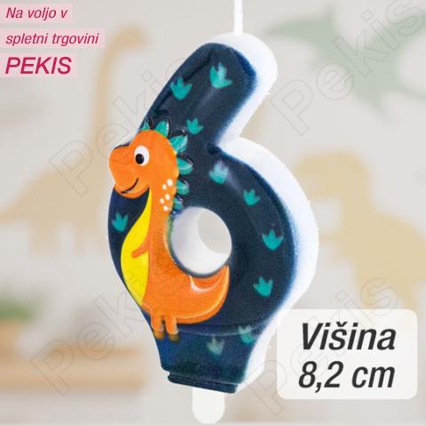 Svečka številka (6) Dinozaver Svečka številka (6) Dinozaver