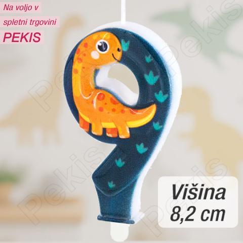 Svečka številka (9) Dinozaver Svečka številka (9) Dinozaver
