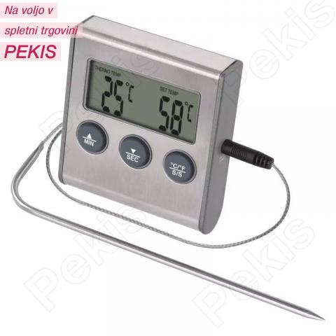 Kuhinjski digitalni termometer s sondo za čokolado, sladkor, meso