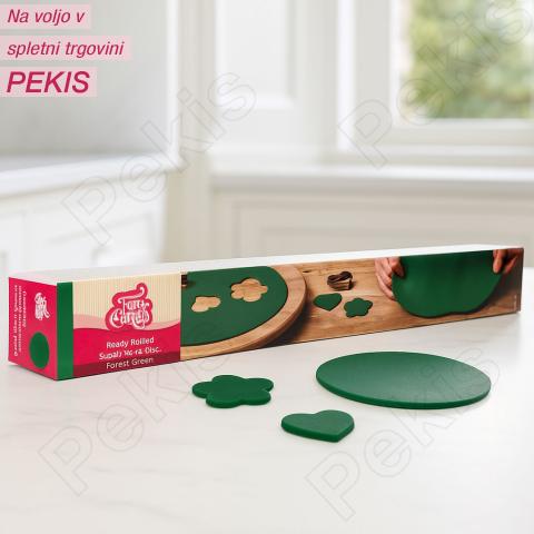 Valjana sladkorna masa (Fondant) GOZDNO ZELENA