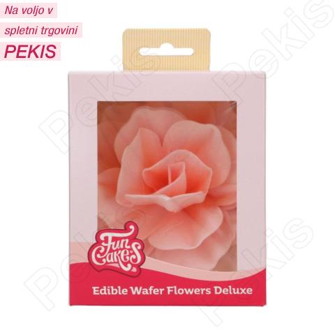 Wafer Pastelno roza Vrtnica (12,5cm) 1 kom