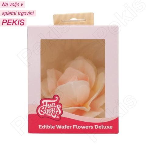 Wafer Pastelno rumeno/oranžna Vrtnica (12,5cm) 1 kom
