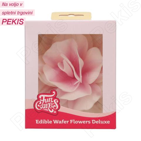 Wafer Pastelno svetlo roza Vrtnica (12,5cm) 1 kom