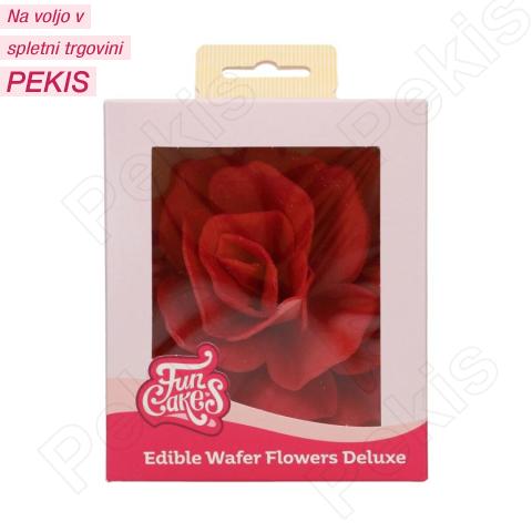 Wafer Pastelno rdeča Vrtnica (12,5cm) 1 kom