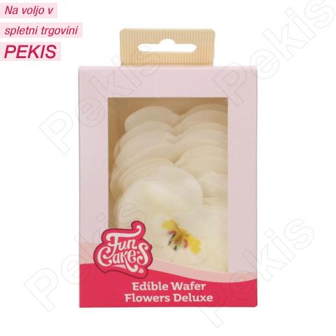 Wafer bele Orhideje (8cm) 10 kom