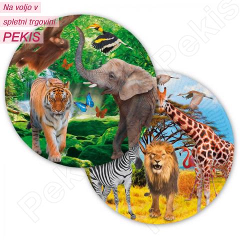 Papirnati krožniki Safari 23 cm, št.1 Papirnati krožniki Safari 23 cm, št.1