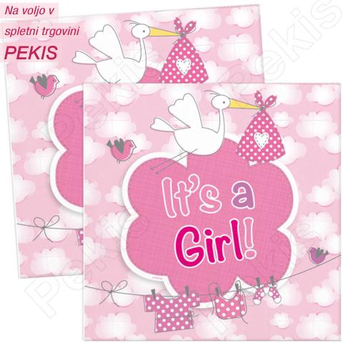 Mini servieti It's a girl Mini servieti It's a girl