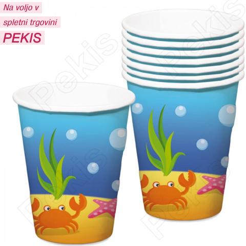 Papirnati kozarci Ariela (350 ml) mala morska deklica Papirnati kozarci Ariela (350 ml) mala morska deklica