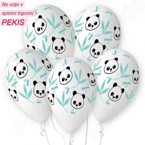 Baloni Panda 33cm, 5 kom