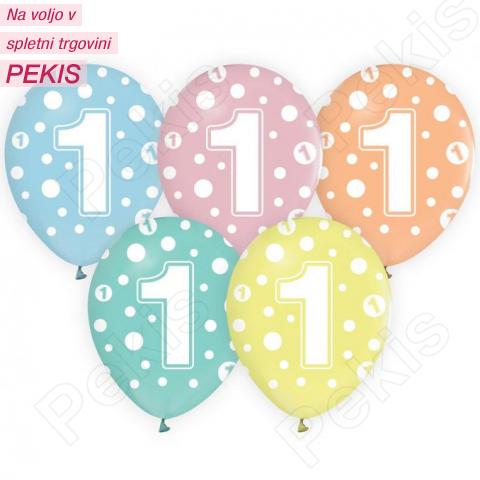 Baloni pike in številka (1 leto)