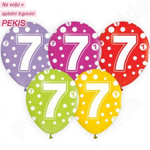 Baloni pike in številka (7 let)