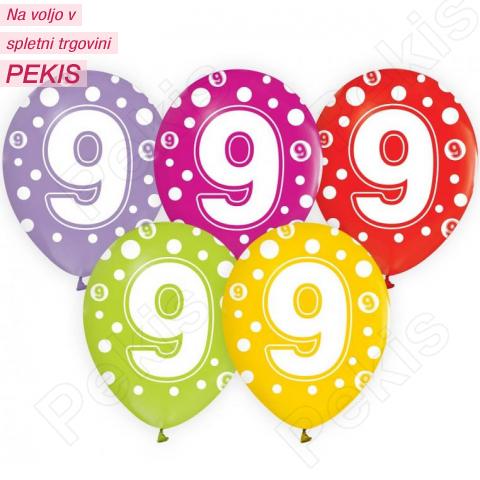 Baloni pike in številka (9 let)