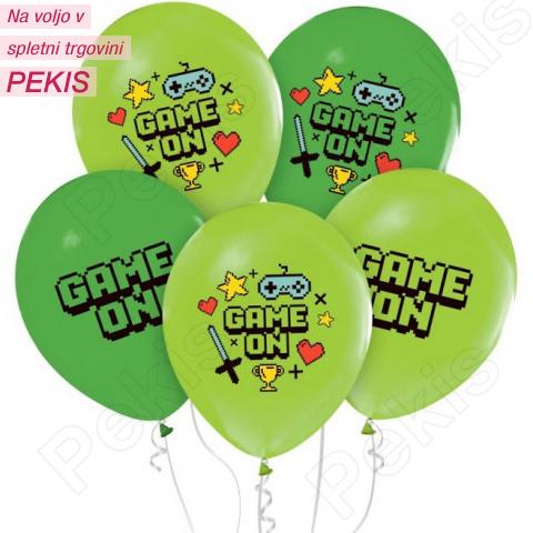 Baloni Game On Minecraft 30cm, 5 kom Baloni Game On Minecraft 30cm, 5 kom
