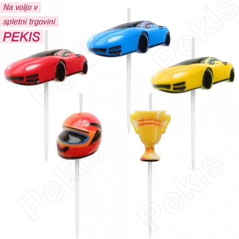 Svečke športni avtomobili, čelada in pokal Svečke športni avtomobili, čelada in pokal