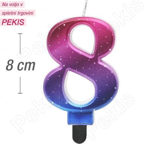 Metalik svečka Nočno nebo št.8 Metalik svečka Nočno nebo št.8