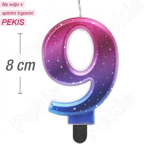 Metalik svečka Nočno nebo št.9 Metalik svečka Nočno nebo št.9