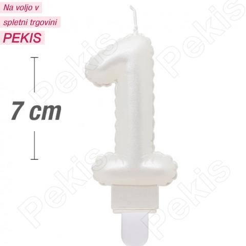 Biserno bela svečka št.1 Biserno bela svečka št.1