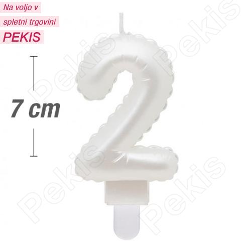 Biserno bela svečka št.2 Biserno bela svečka št.2