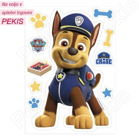 Jedilna hostija za torto Paw Patrol Chase A5