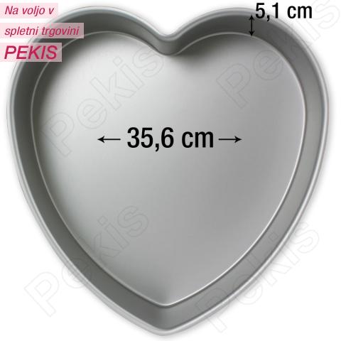 PME pekač srce 35,6 cm, višina 5,1 cm