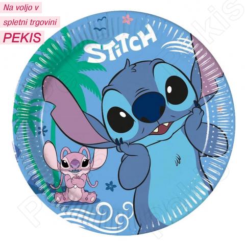 Papirnati krožniki Lili in Žverca (Lilo & Stitch)