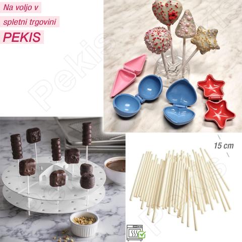 Modelčki (4 delni) + stojalo + palčke za popolne CakePops ***-30%***