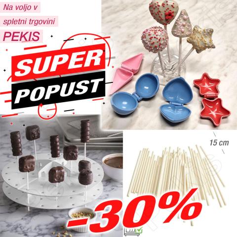 Modelčki (4 delni) + stojalo + palčke za popolne CakePops ***-30%***