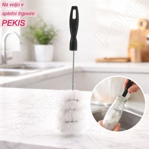 Krtača za čiščenje steklenic 32 cm univerzalna ščetka