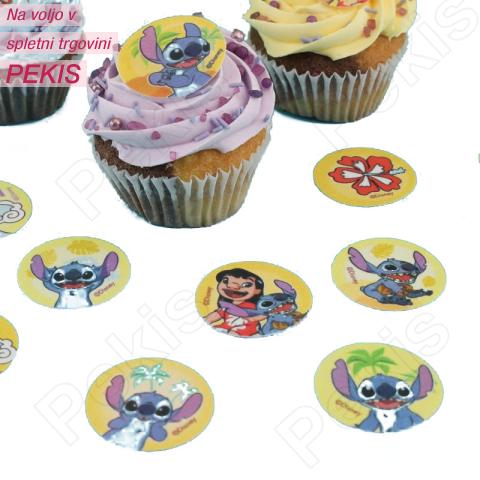 Mini hostije (20kom, 3,4cm) Lili in Žverca (Lilo & Stitch)