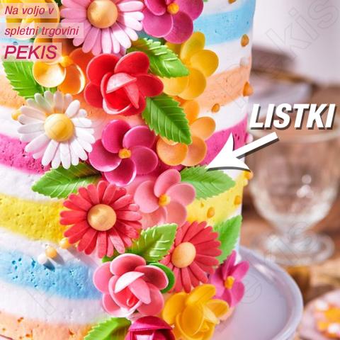 Wafer zeleni listi (4cm) 50 kom