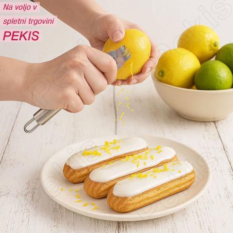 Lupilnik citrusov KITCH iz nerjavečega jekla za svežo lupinico in dekoracije