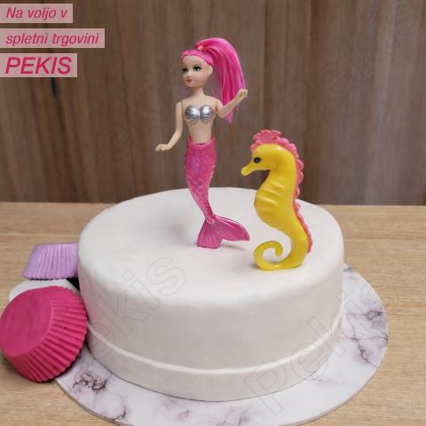 Dekorativna figurica (št.1) mala morska deklica z morskim konjičkom