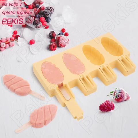 Silikonski modelček za MINI lučke + lesene palčke