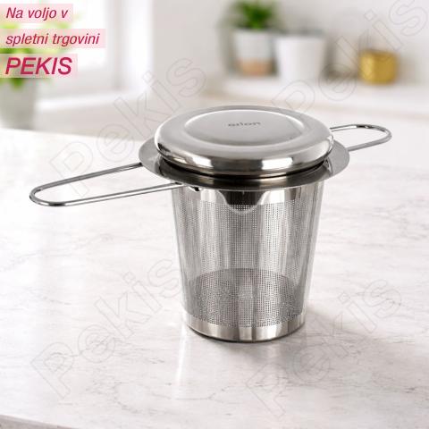 Nastavljivo cedilo za čaj z drobno mrežico za čist in poln okus