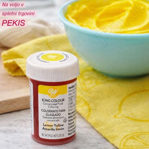 WILTON jedilno barvilo v pasti (Lemon Yellow) LIMONINO RUMENA