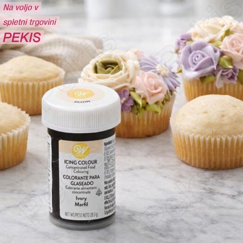 WILTON jedilno barvilo v pasti (Ivory) SLONOKOŠČENA