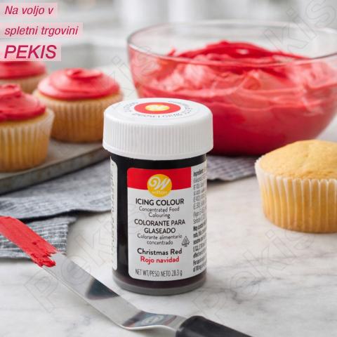 WILTON jedilno barvilo v pasti (Christmas Red) BOŽIČNO RDEČA