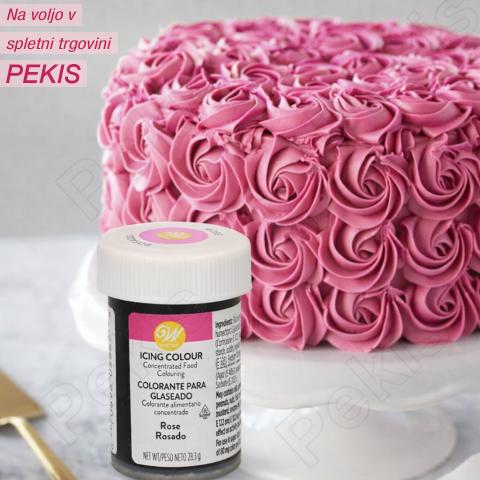 WILTON jedilno barvilo v pasti (Rose) VRTNICA